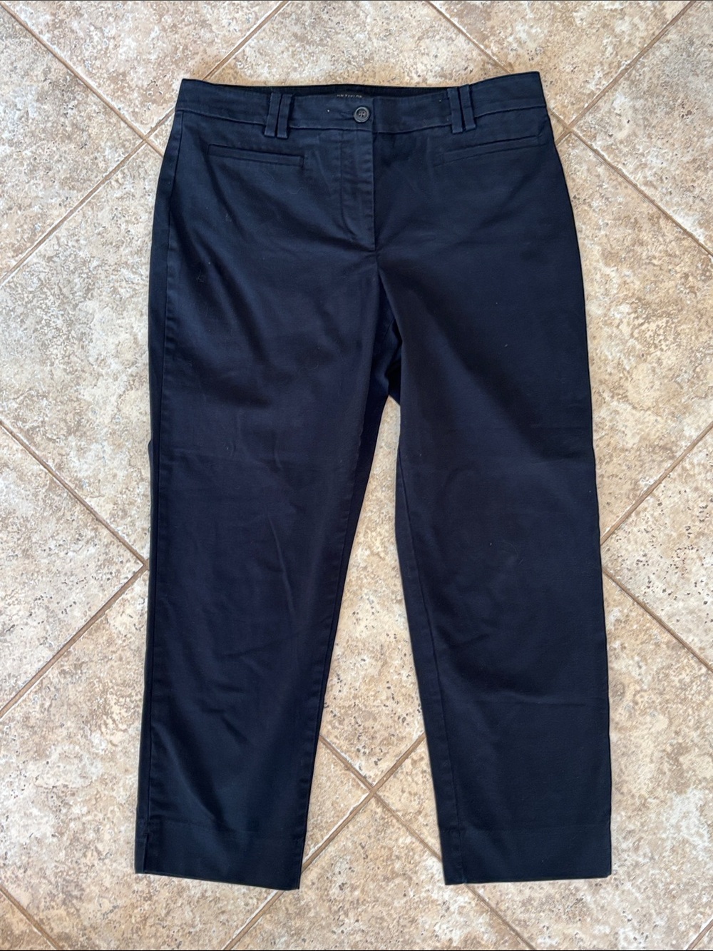 Ann‎ Taylor Curvy Fit Black Cropped Dress Pants Sz 6